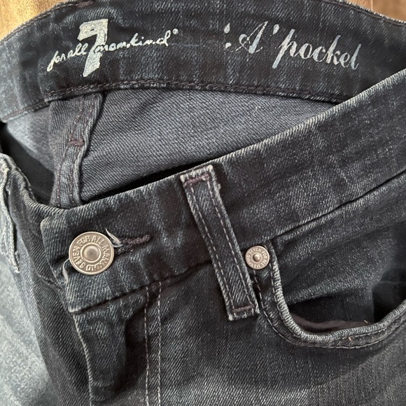 7 For All Mankind A-Pocket Flare Jeans Low Rise 25 - Picture 3 of 3